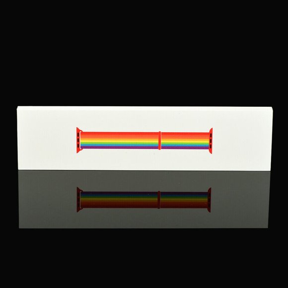 NWT Pride Rainbow Genuine Apple Sport Loop Band 44mm Size RARE Brand New